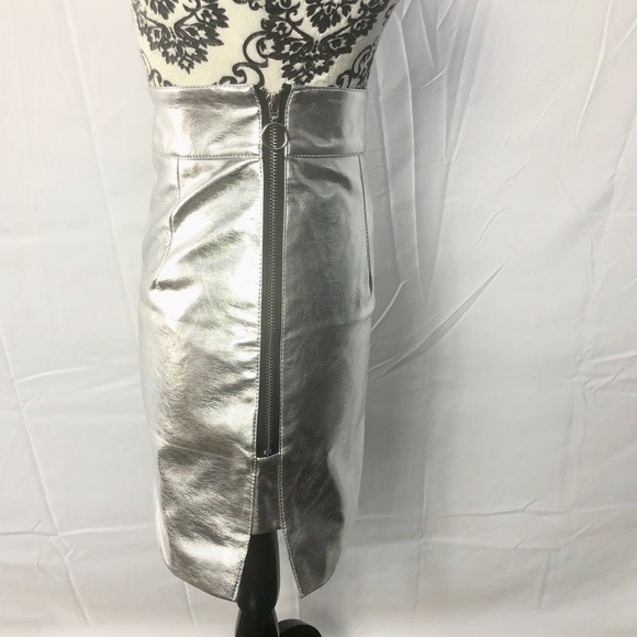 Storets metallic grey skirt nwt - Picture 4 of 7